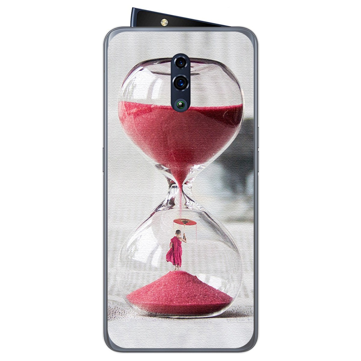 Funda Gel Tpu para Oppo Reno diseño Reloj Dibujos