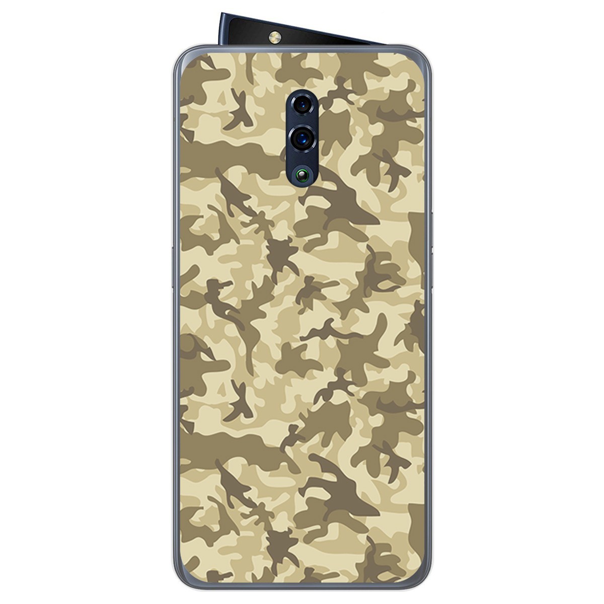 Funda Gel Tpu para Oppo Reno diseño Sand Camuflaje Dibujos