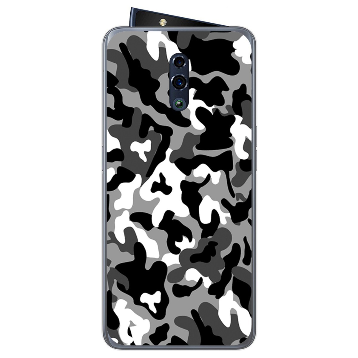 Funda Gel Tpu para Oppo Reno diseño Snow Camuflaje Dibujos