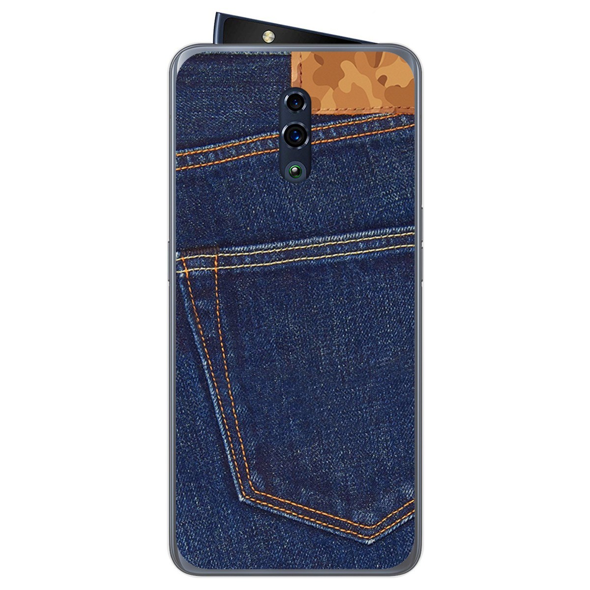 Funda Gel Tpu para Oppo Reno diseño Vaquero Dibujos