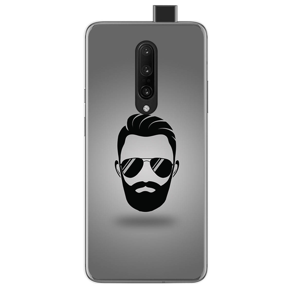 Funda Gel Tpu para Oneplus 7 Pro diseño Barba Dibujos