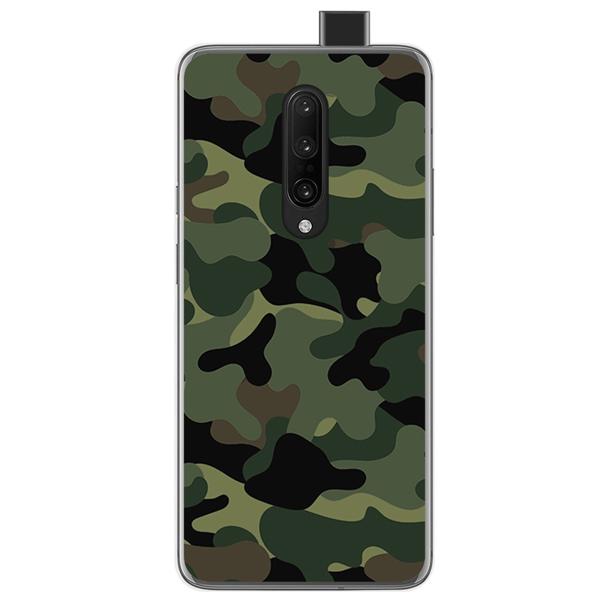 Funda Gel Tpu para Oneplus 7 Pro diseño Camuflaje Dibujos