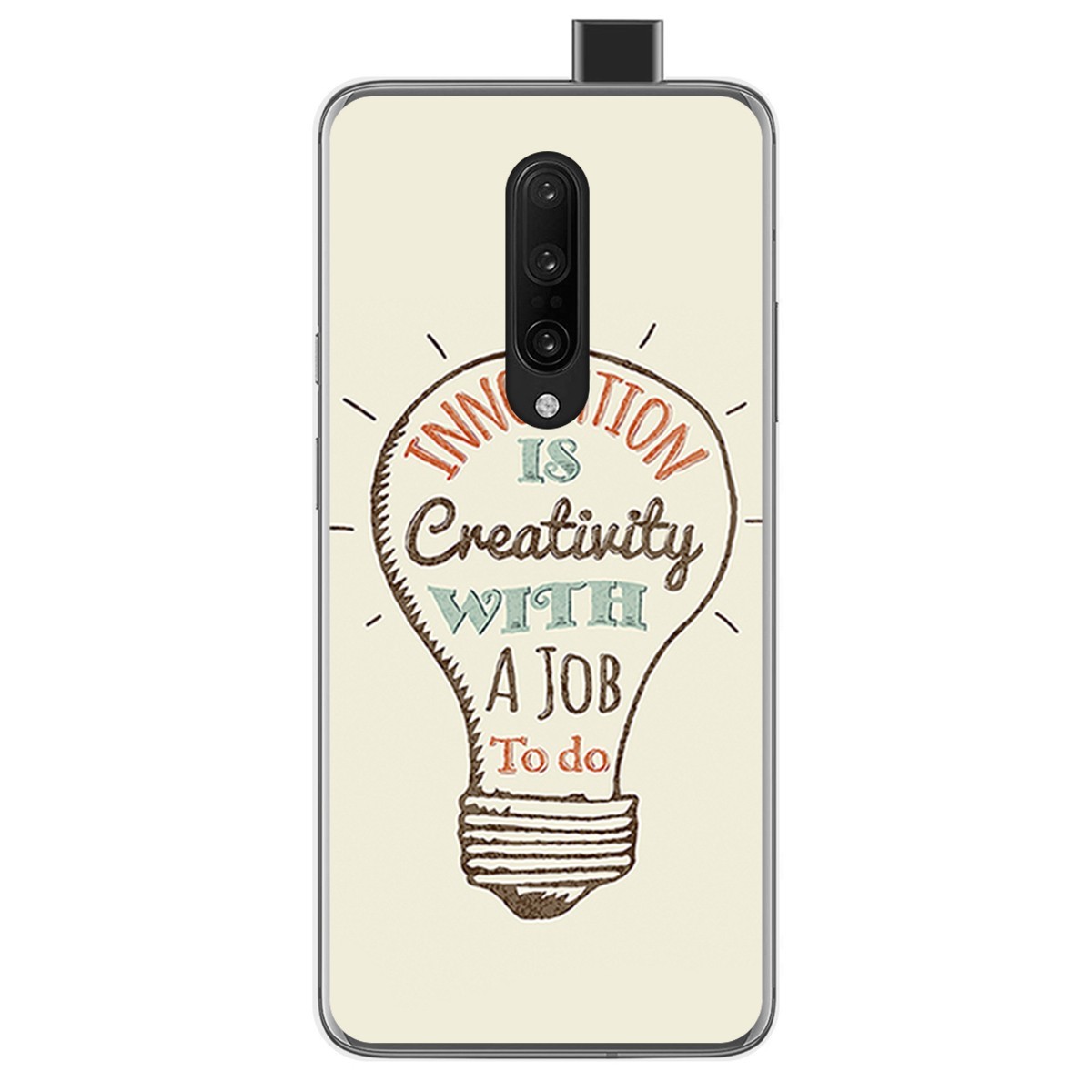 Funda Gel Tpu para Oneplus 7 Pro diseño Creativity Dibujos