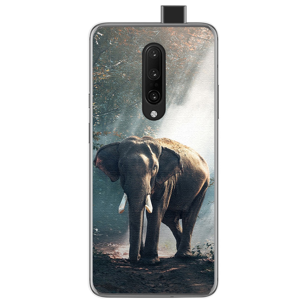Funda Gel Tpu para Oneplus 7 Pro diseño Elefante Dibujos