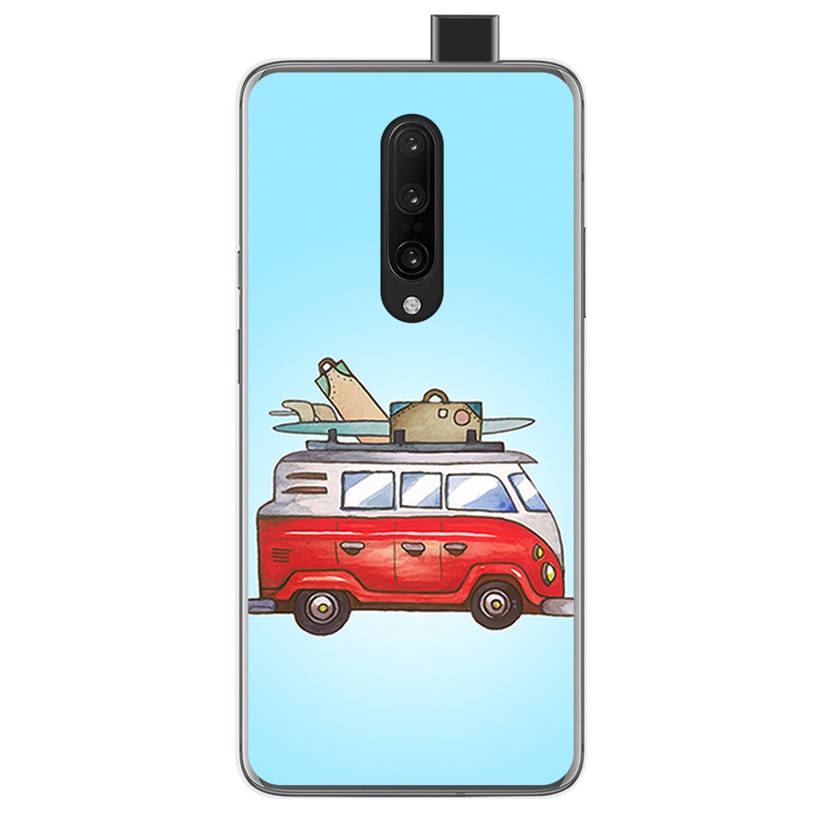 Funda Gel Tpu para Oneplus 7 Pro diseño Furgoneta Dibujos