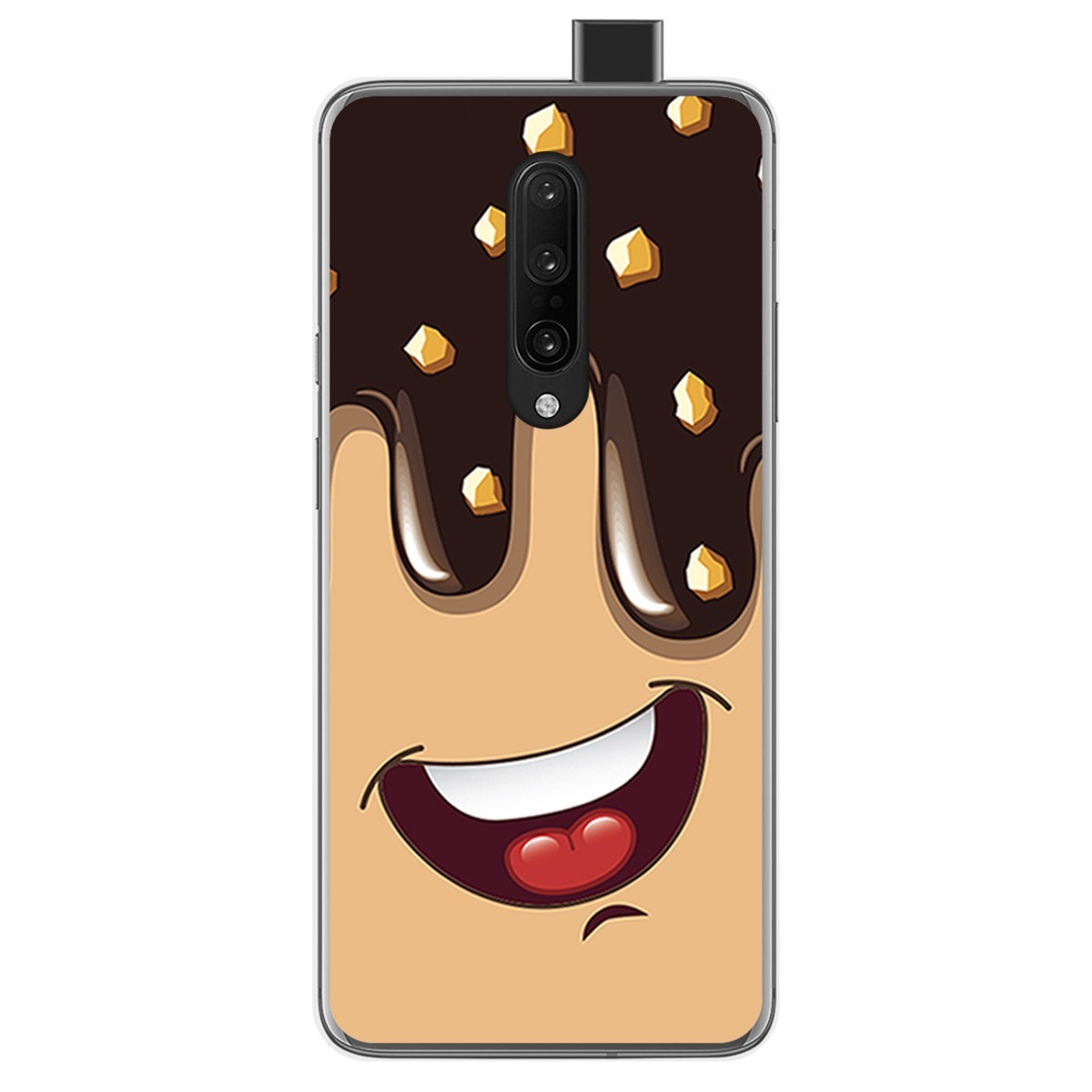 Funda Gel Tpu para Oneplus 7 Pro diseño Helado Chocolate Dibujos