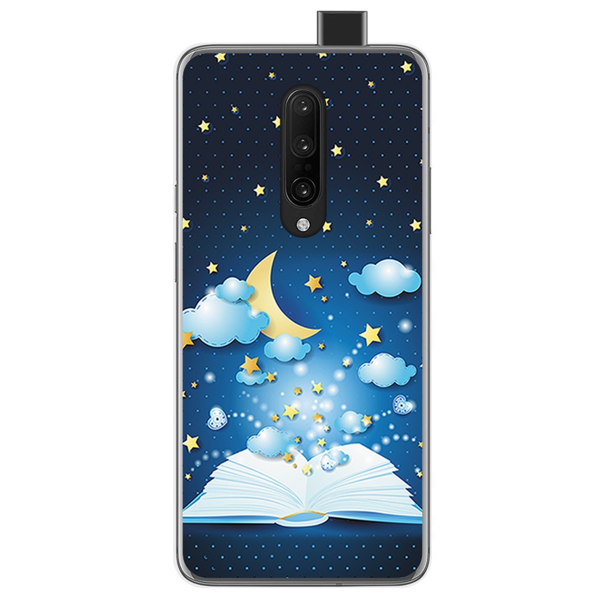 Funda Gel Tpu para Oneplus 7 Pro diseño Libro Cuentos Dibujos