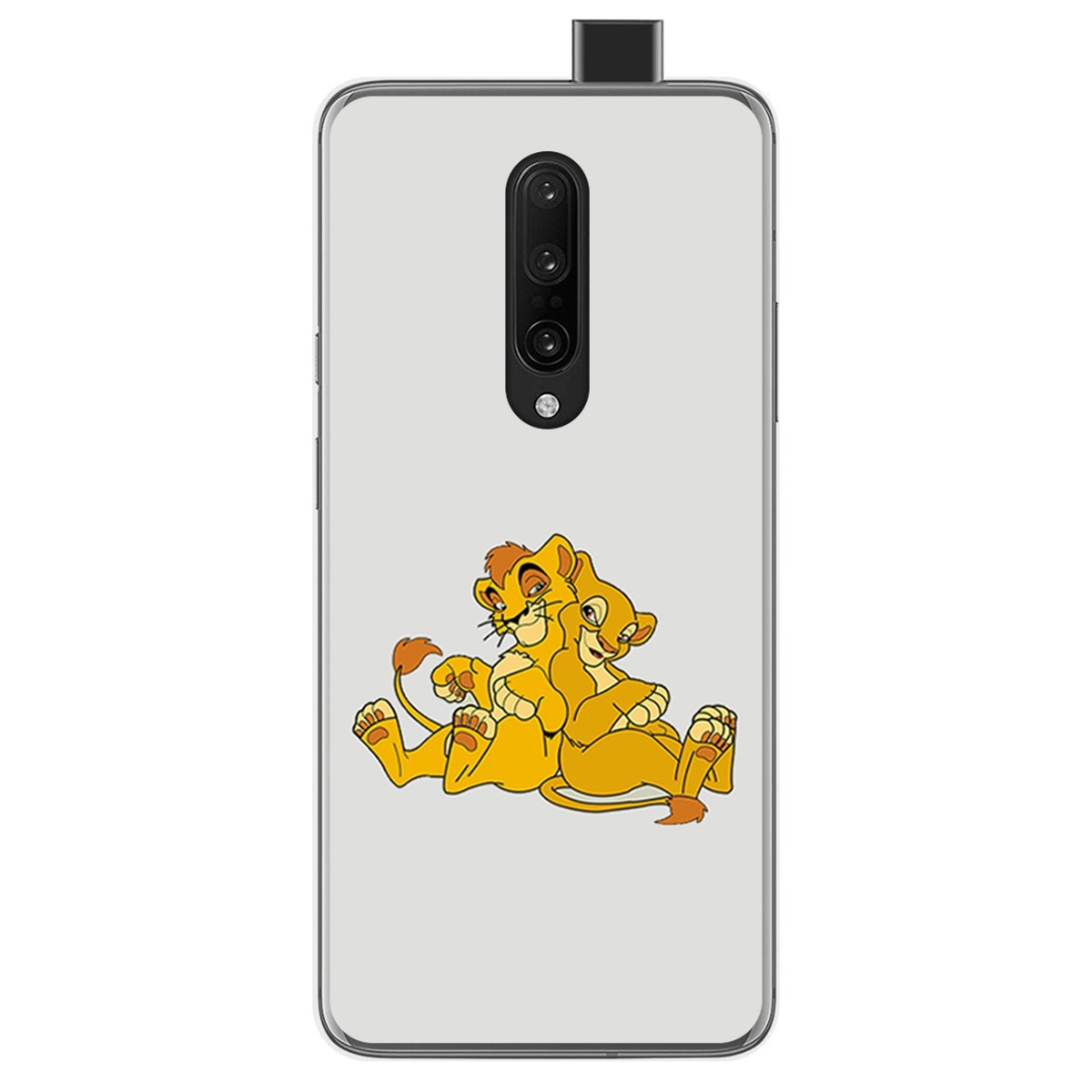 Funda Gel Tpu para Oneplus 7 Pro diseño Leones Dibujos