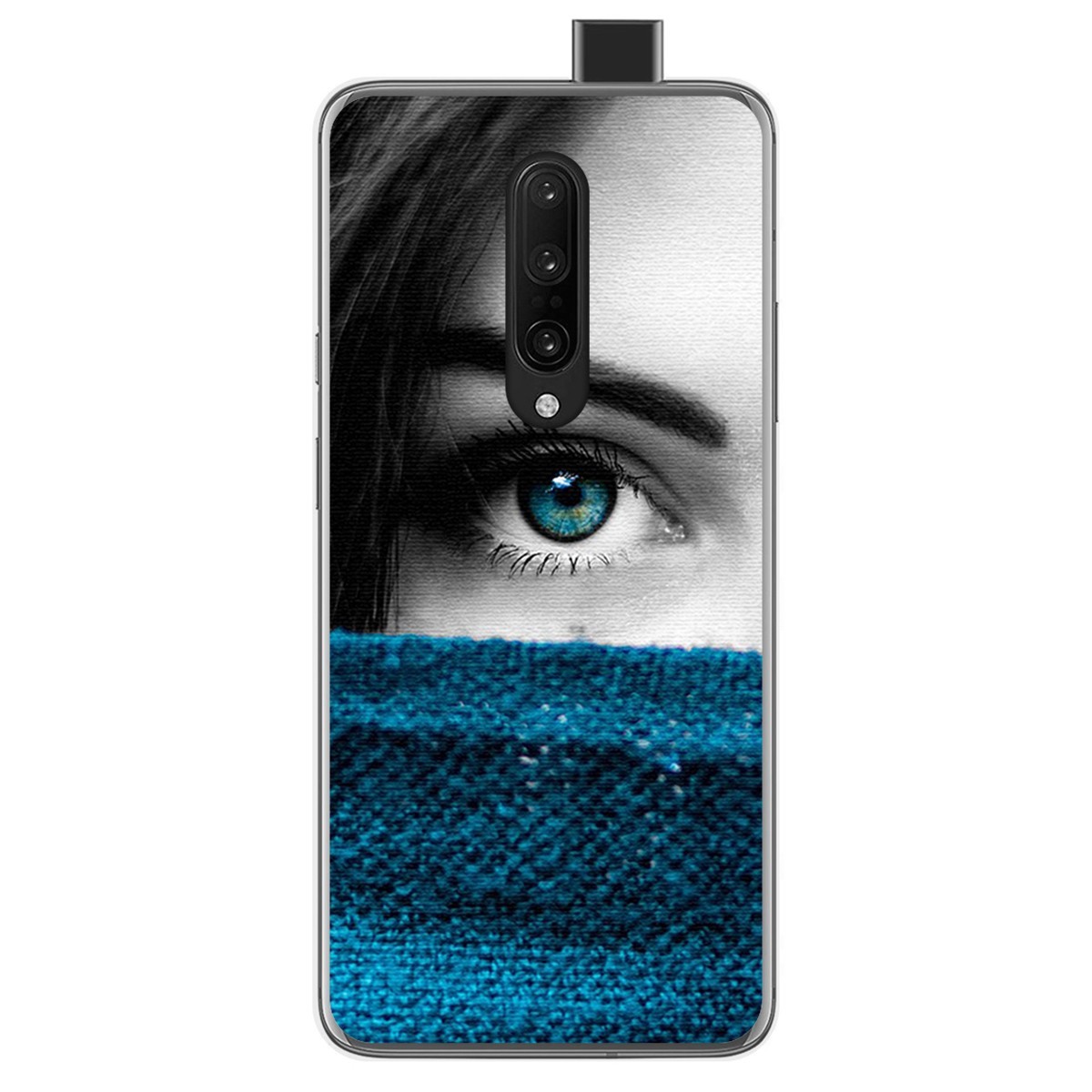Funda Gel Tpu para Oneplus 7 Pro diseño Ojo Dibujos