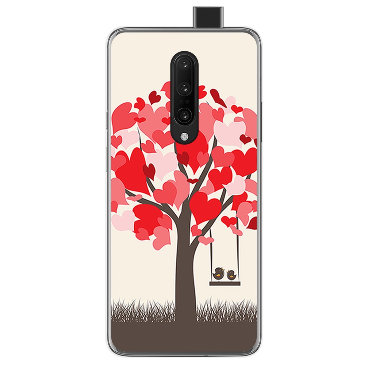 Funda Gel Tpu para Oneplus 7 Pro diseño Pajaritos Dibujos
