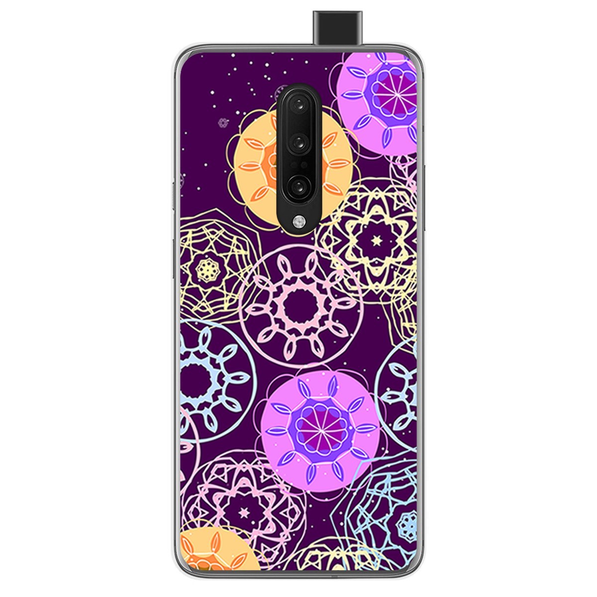Funda Gel Tpu para Oneplus 7 Pro diseño Radial Dibujos