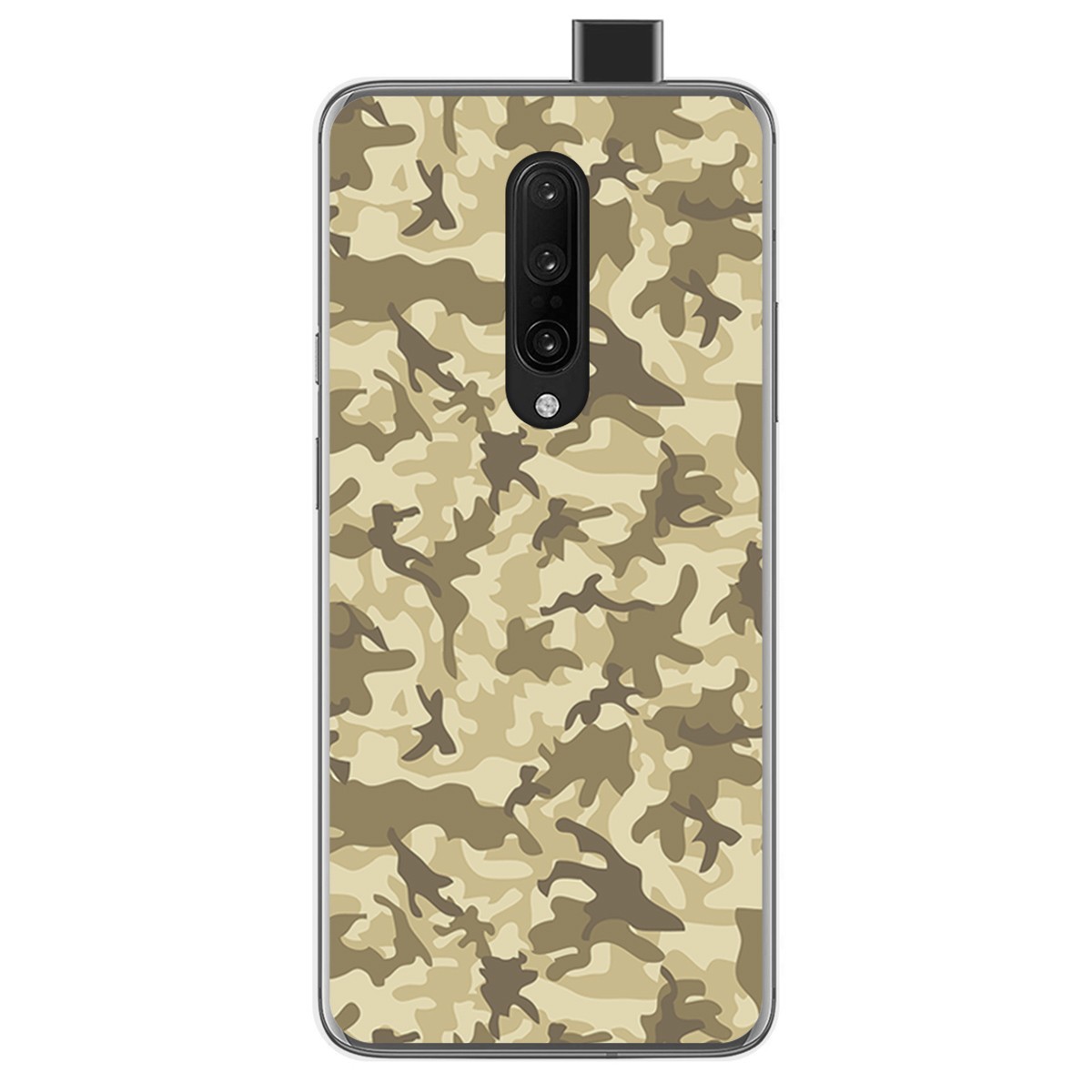 Funda Gel Tpu para Oneplus 7 Pro diseño Sand Camuflaje Dibujos