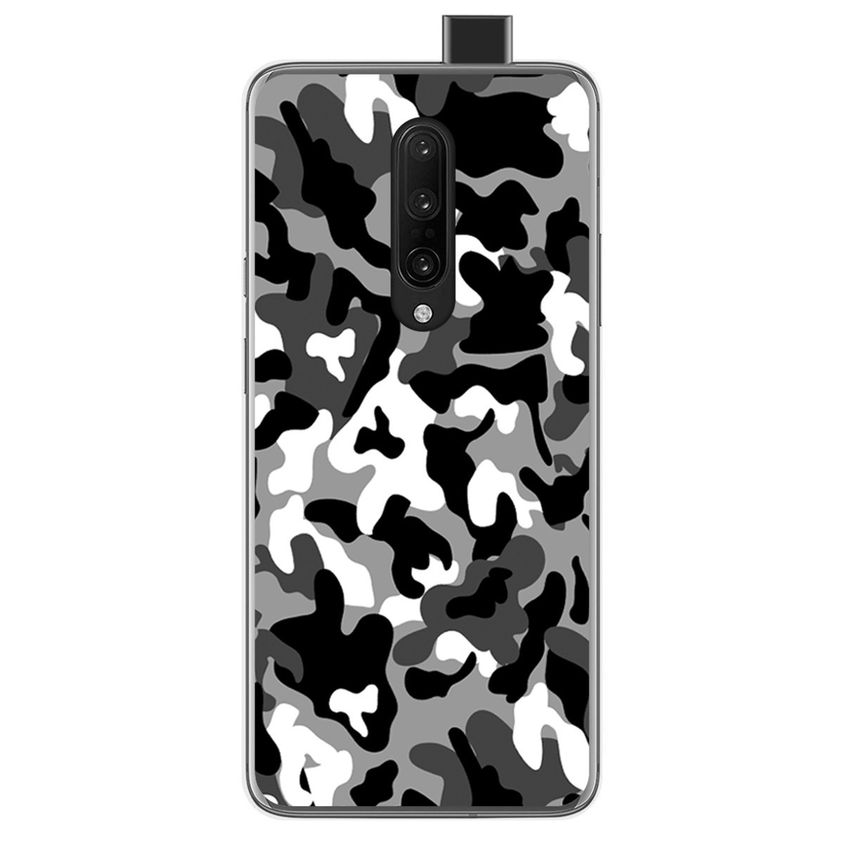 Funda Gel Tpu para Oneplus 7 Pro diseño Snow Camuflaje Dibujos