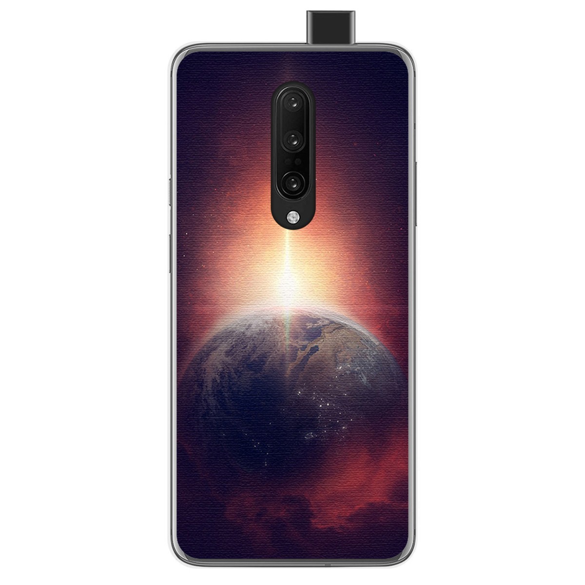 Funda Gel Tpu para Oneplus 7 Pro diseño Tierra Dibujos