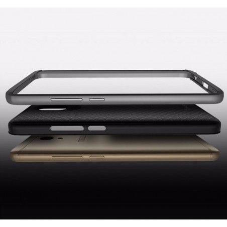 Funda Tipo Neo Hybrid (Pc+Tpu) Negra / Dorada para Meizu M5 Note