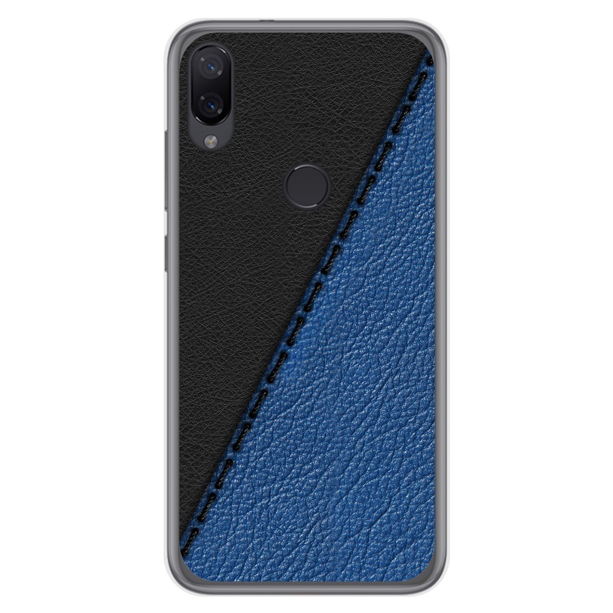 Funda Gel Tpu para Xiaomi Mi Play diseño Cuero 02 Dibujos