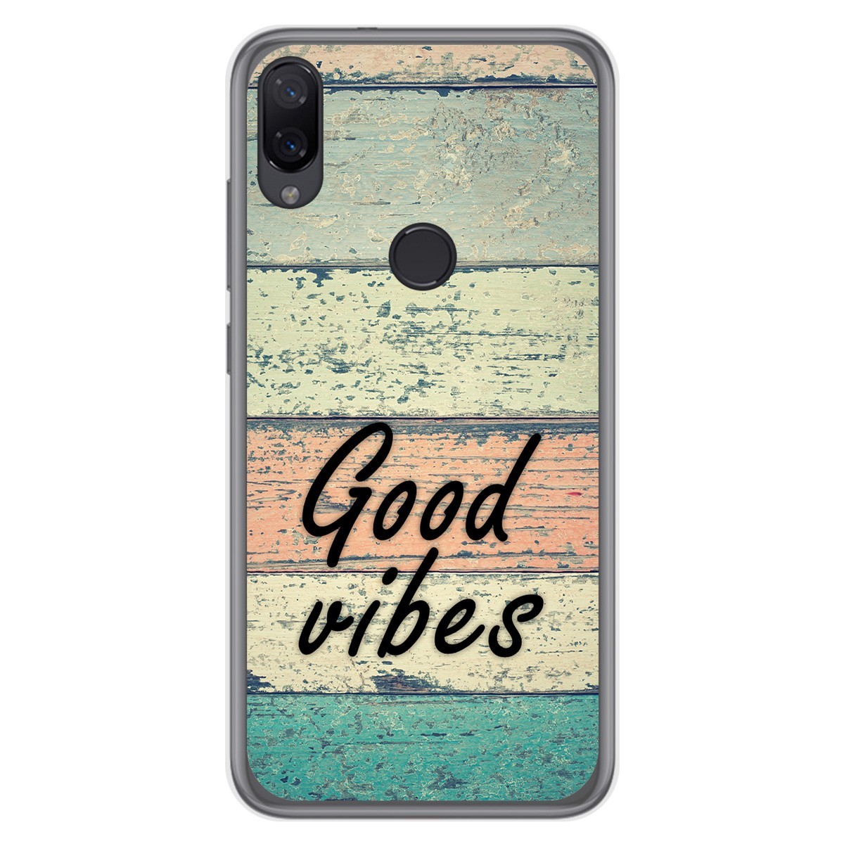 Funda Gel Tpu para Xiaomi Mi Play diseño Madera 01 Dibujos