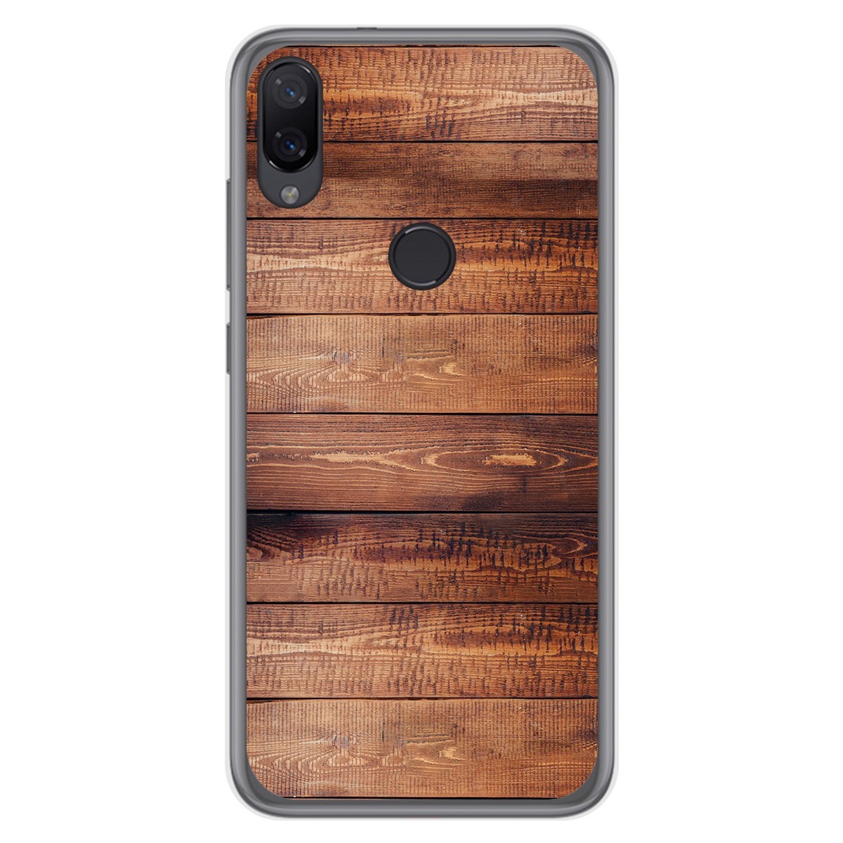 Funda Gel Tpu para Xiaomi Mi Play diseño Madera 02 Dibujos