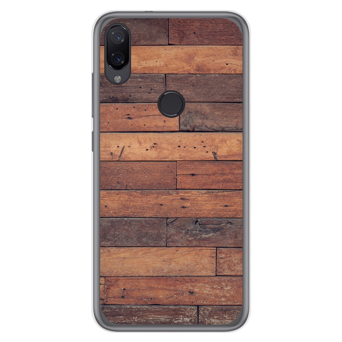 Funda Gel Tpu para Xiaomi Mi Play diseño Madera 03 Dibujos