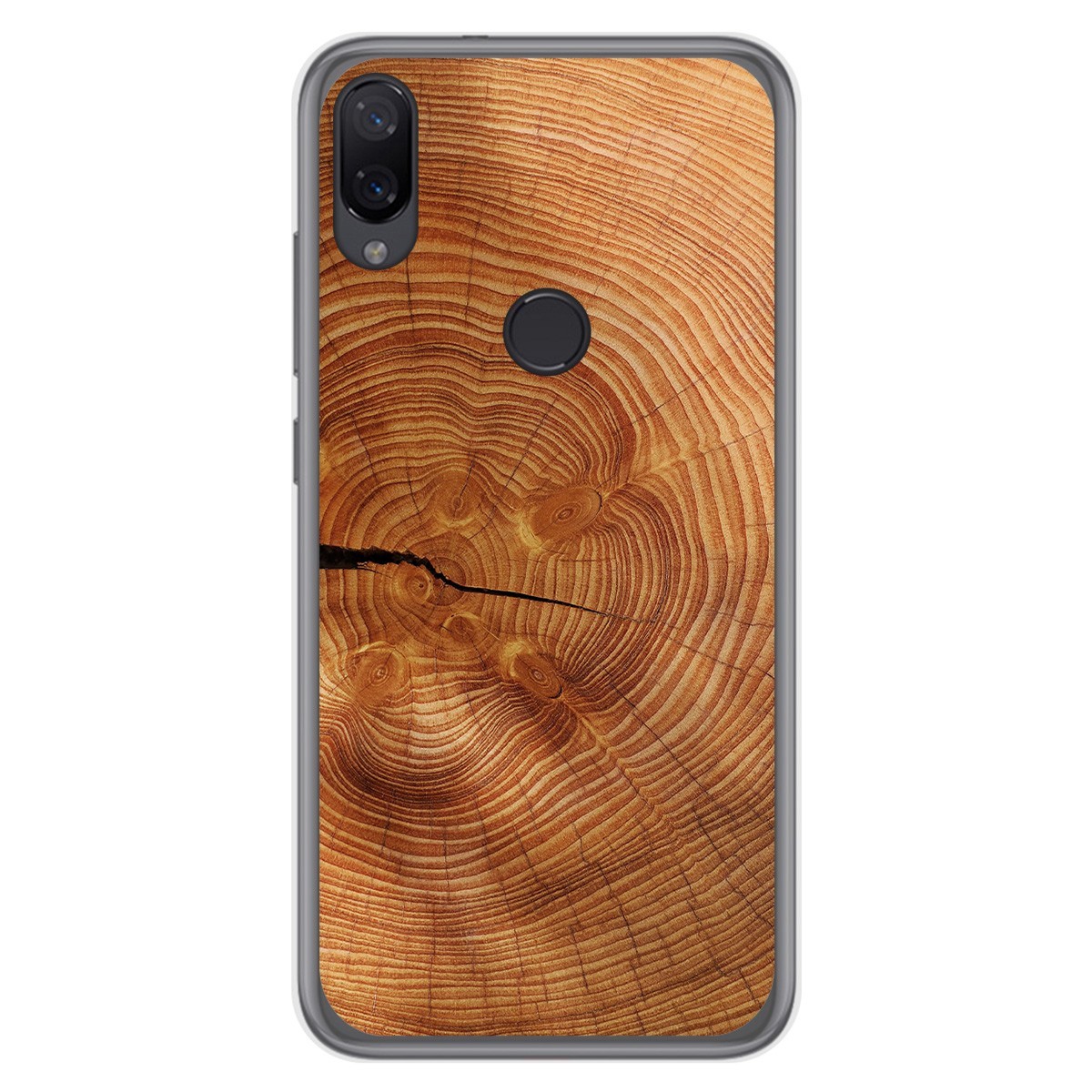 Funda Gel Tpu para Xiaomi Mi Play diseño Madera 04 Dibujos