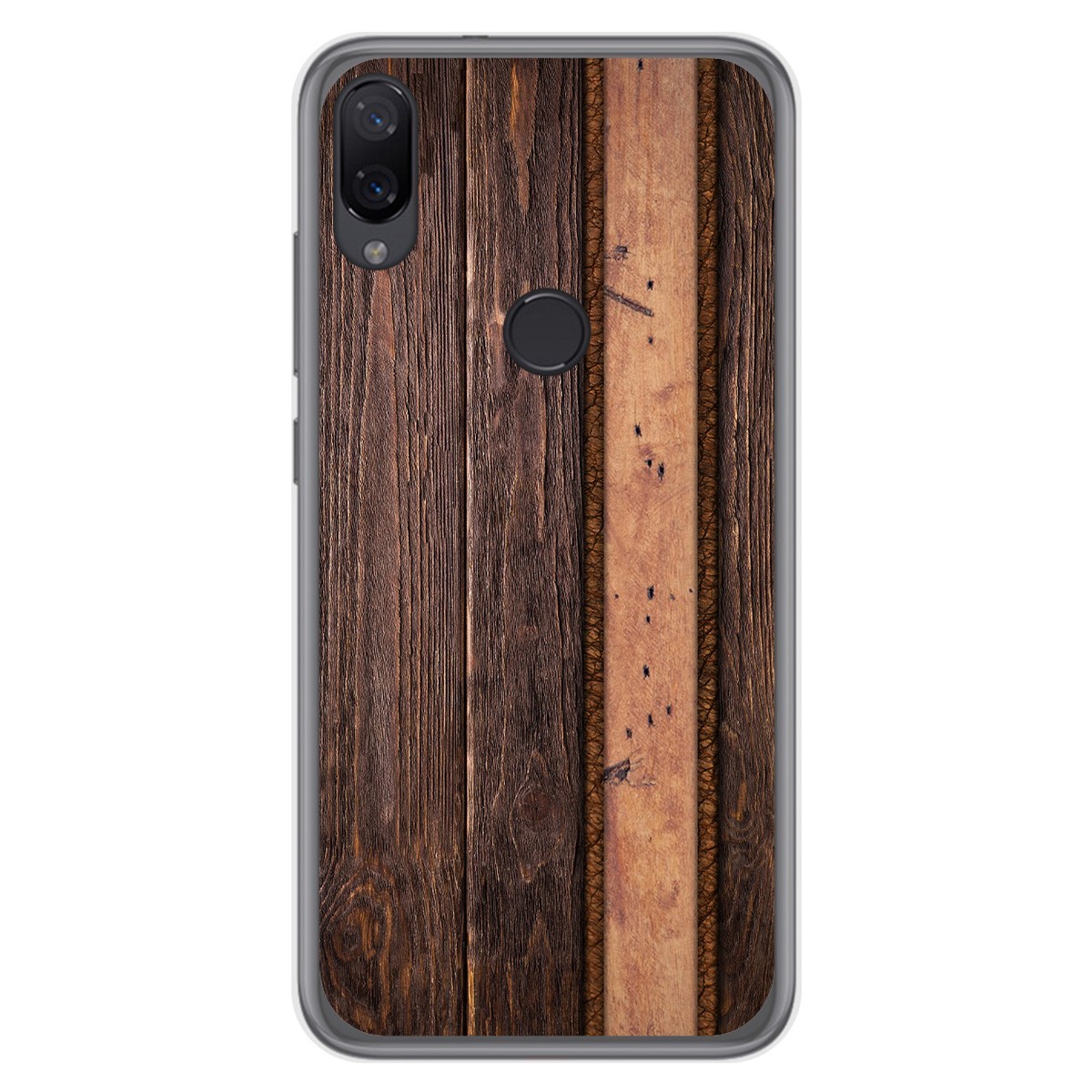 Funda Gel Tpu para Xiaomi Mi Play diseño Madera 05 Dibujos