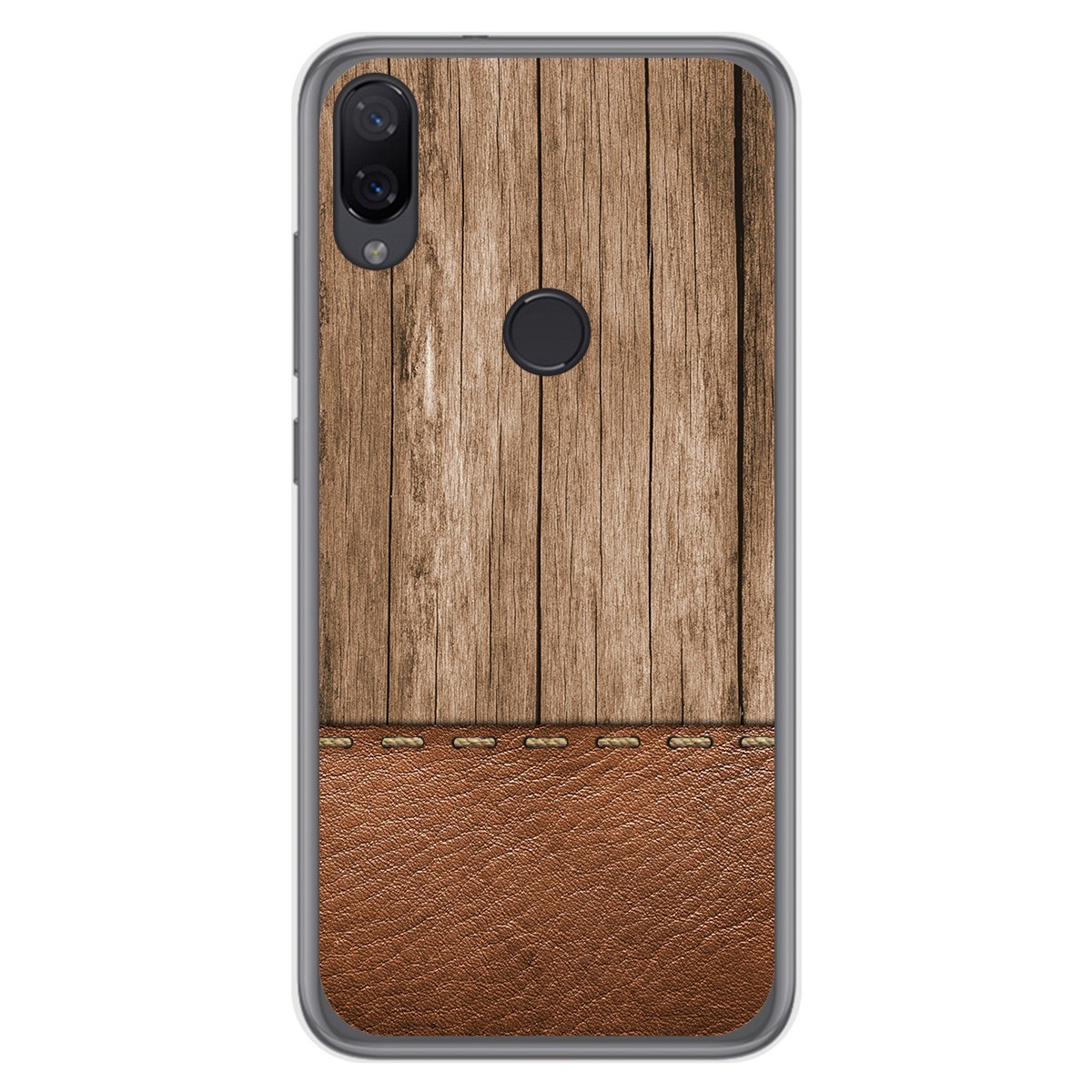 Funda Gel Tpu para Xiaomi Mi Play diseño Madera 09 Dibujos