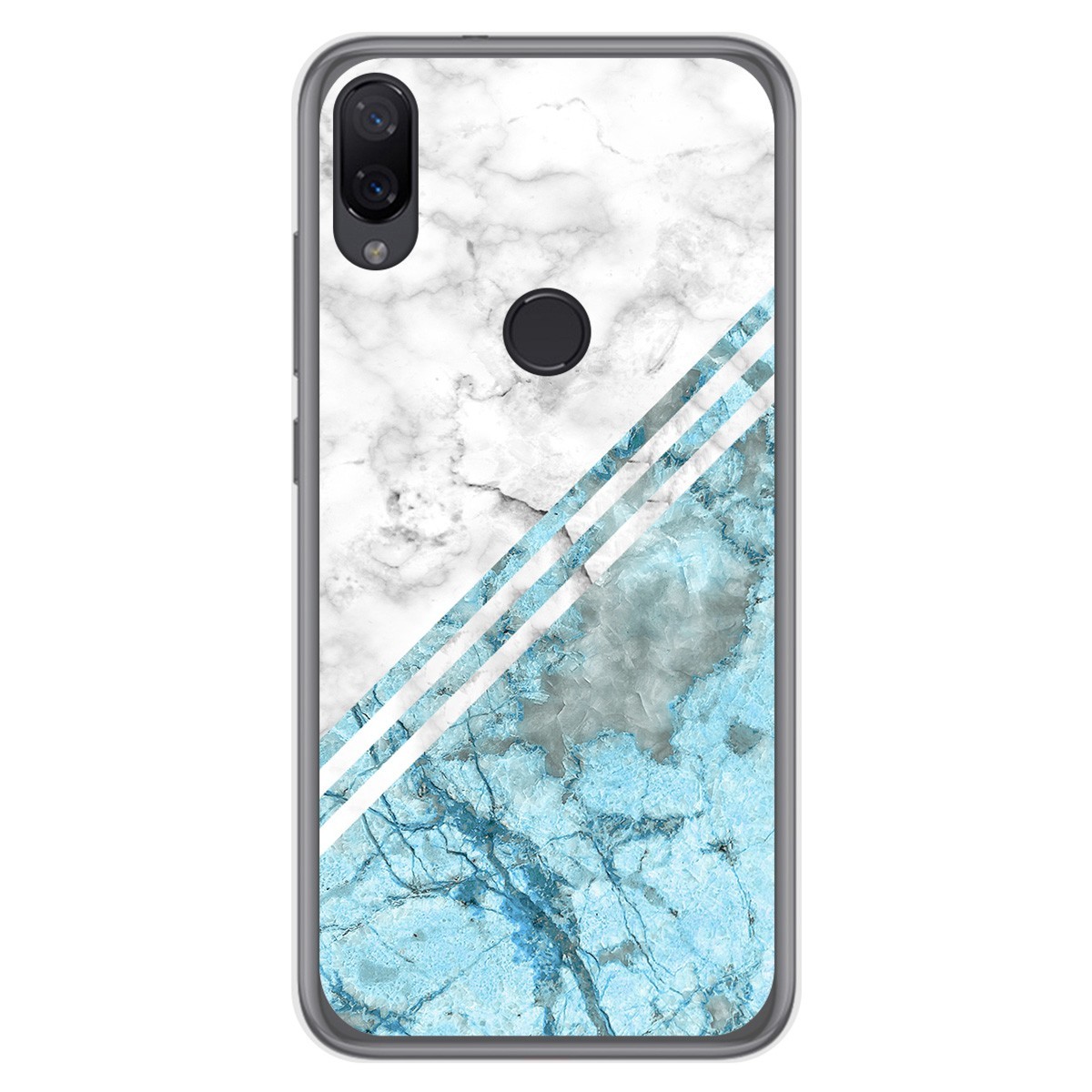 Funda Gel Tpu para Xiaomi Mi Play diseño Mármol 02 Dibujos
