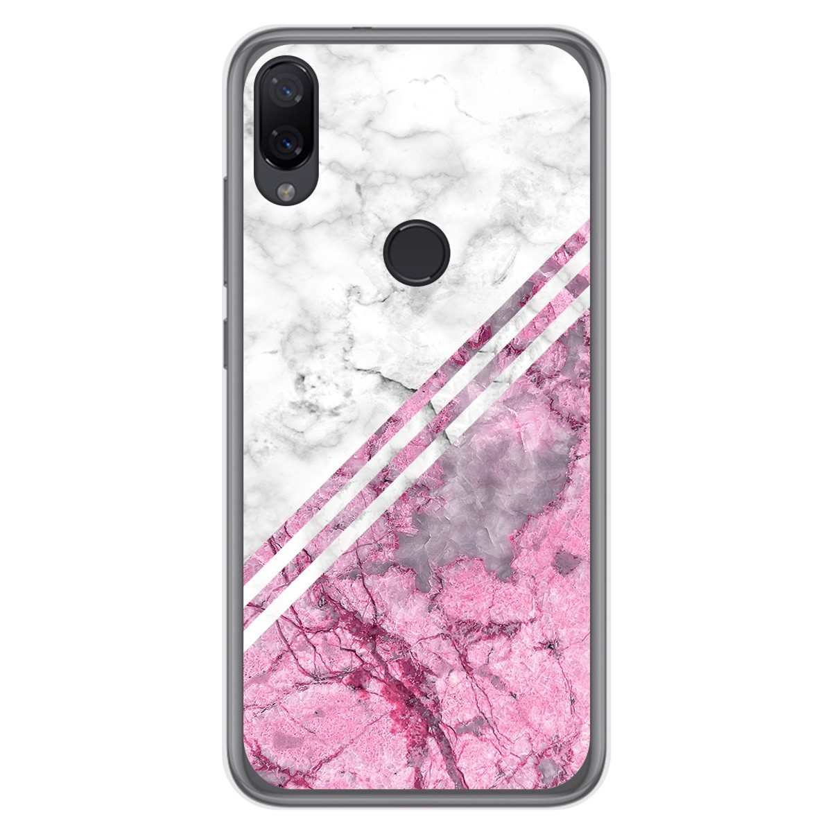 Funda Gel Tpu para Xiaomi Mi Play diseño Mármol 03 Dibujos