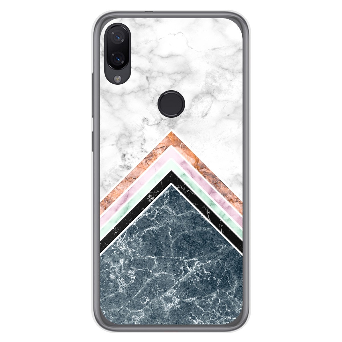 Funda Gel Tpu para Xiaomi Mi Play diseño Mármol 05 Dibujos