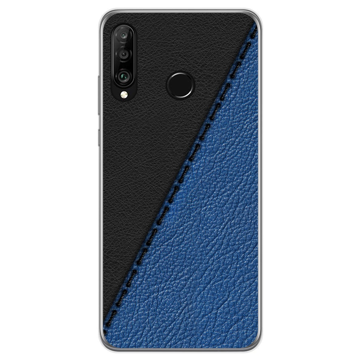 Funda Gel Tpu para Huawei P30 Lite diseño Cuero 02 Dibujos