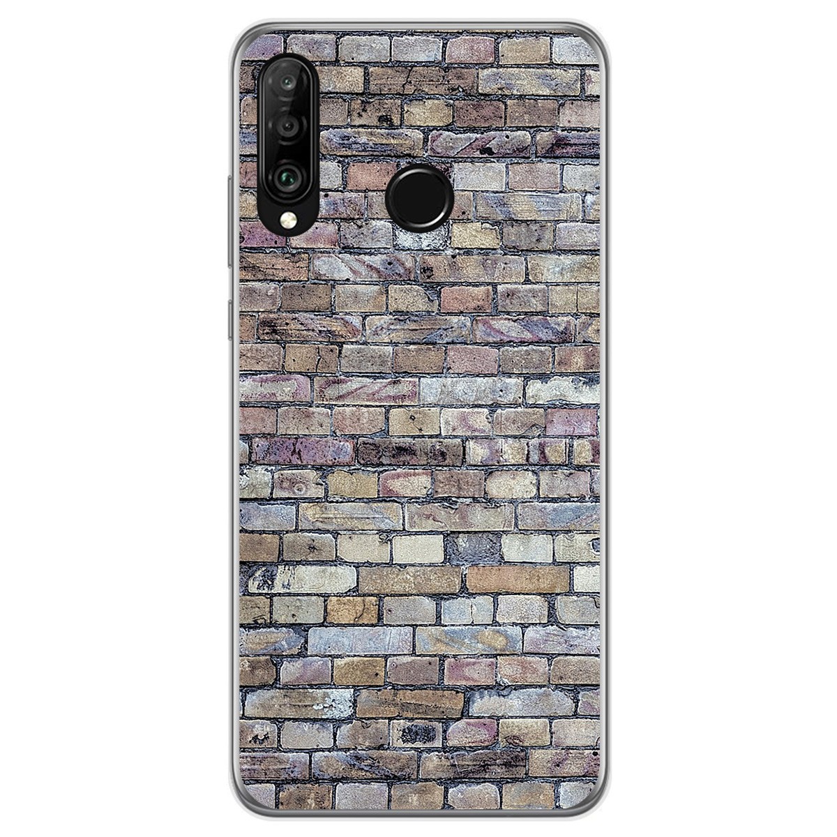 Funda Gel Tpu para Huawei P30 Lite diseño Ladrillo 02 Dibujos