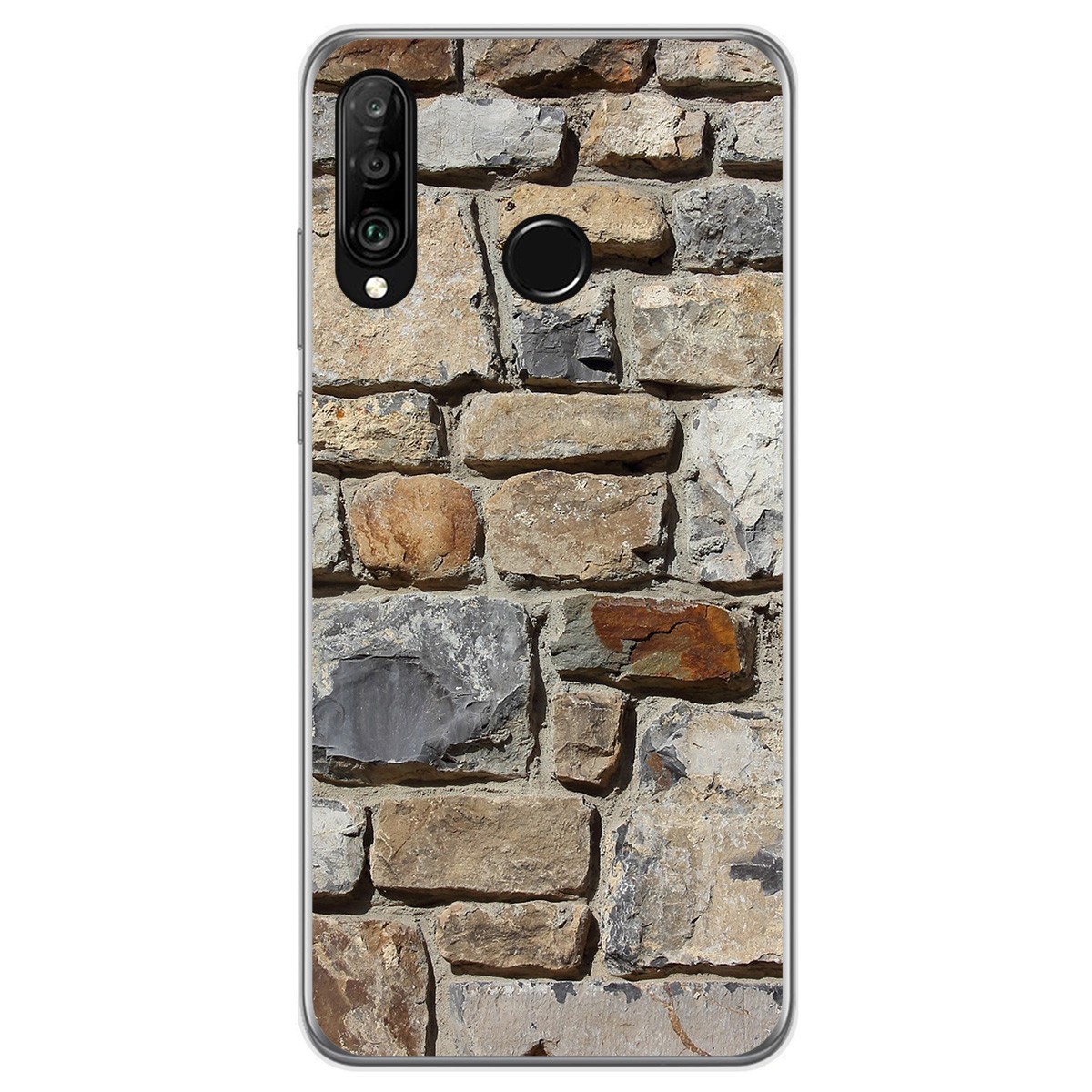 Funda Gel Tpu para Huawei P30 Lite diseño Ladrillo 03 Dibujos
