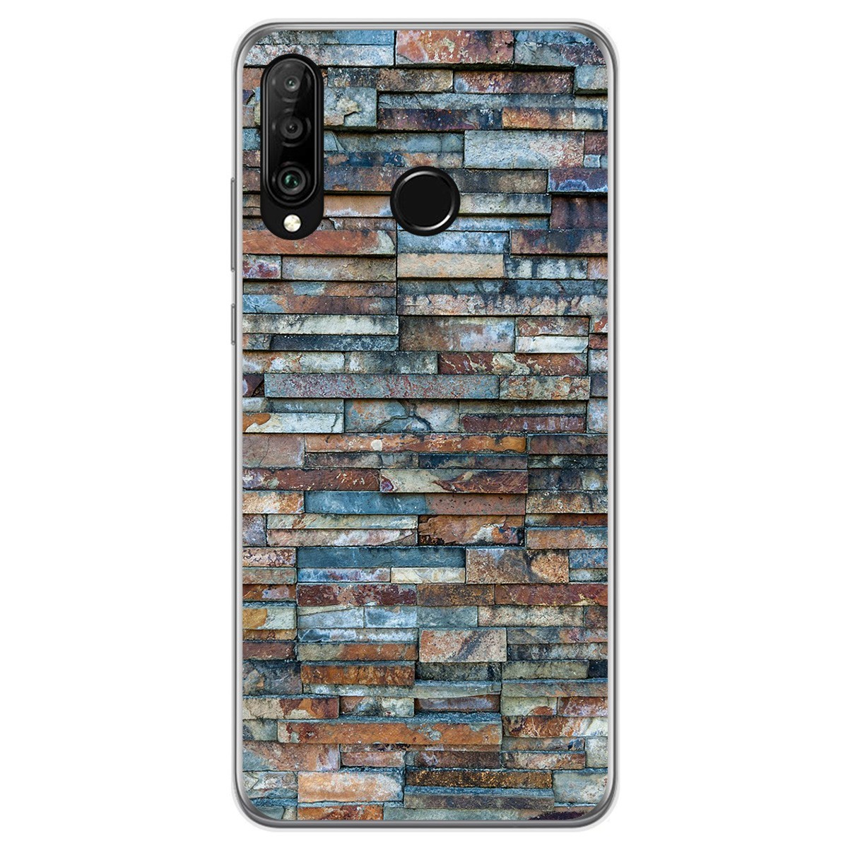 Funda Gel Tpu para Huawei P30 Lite diseño Ladrillo 05 Dibujos