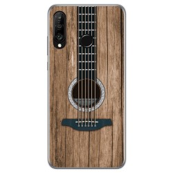 Funda Gel Tpu para Huawei P30 Lite diseño Madera 11 Dibujos