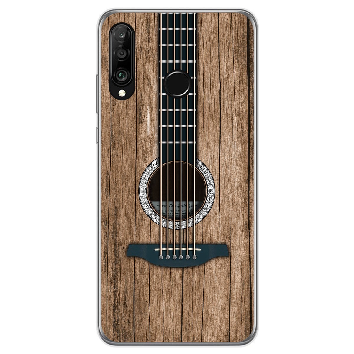 Funda Gel Tpu para Huawei P30 Lite diseño Madera 11 Dibujos