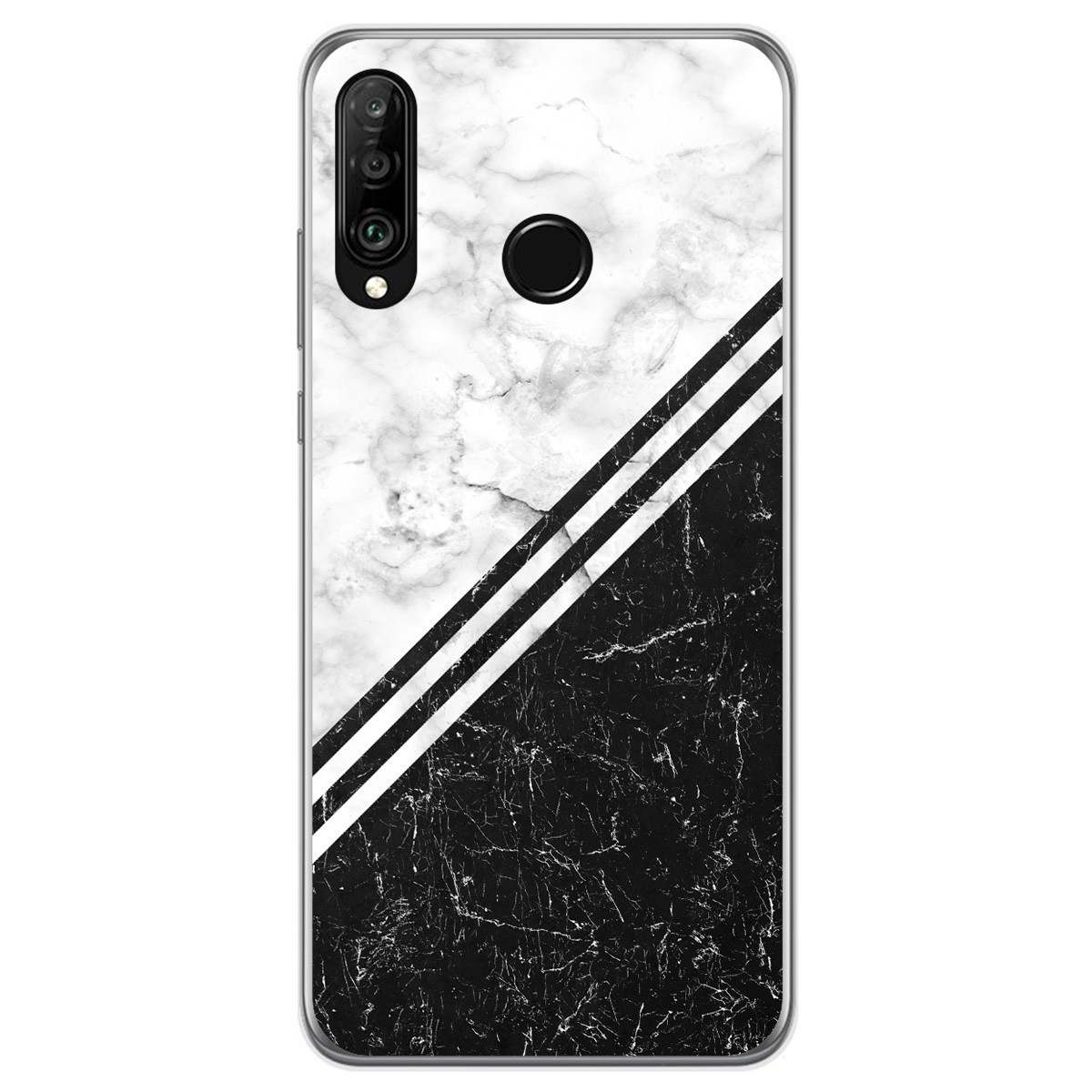 Funda Gel Tpu para Huawei P30 Lite diseño Mármol 01 Dibujos