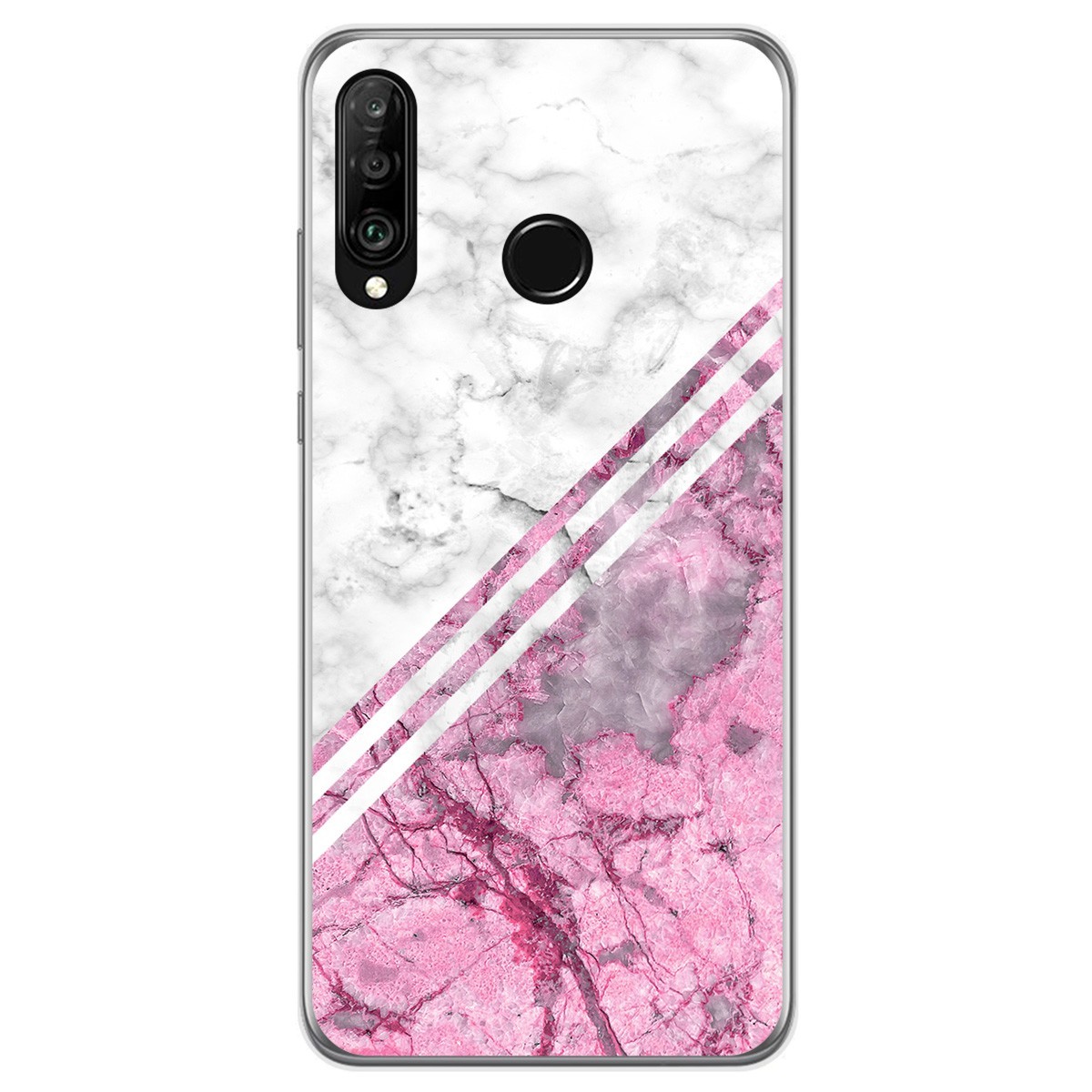 Funda Gel Tpu para Huawei P30 Lite diseño Mármol 03 Dibujos