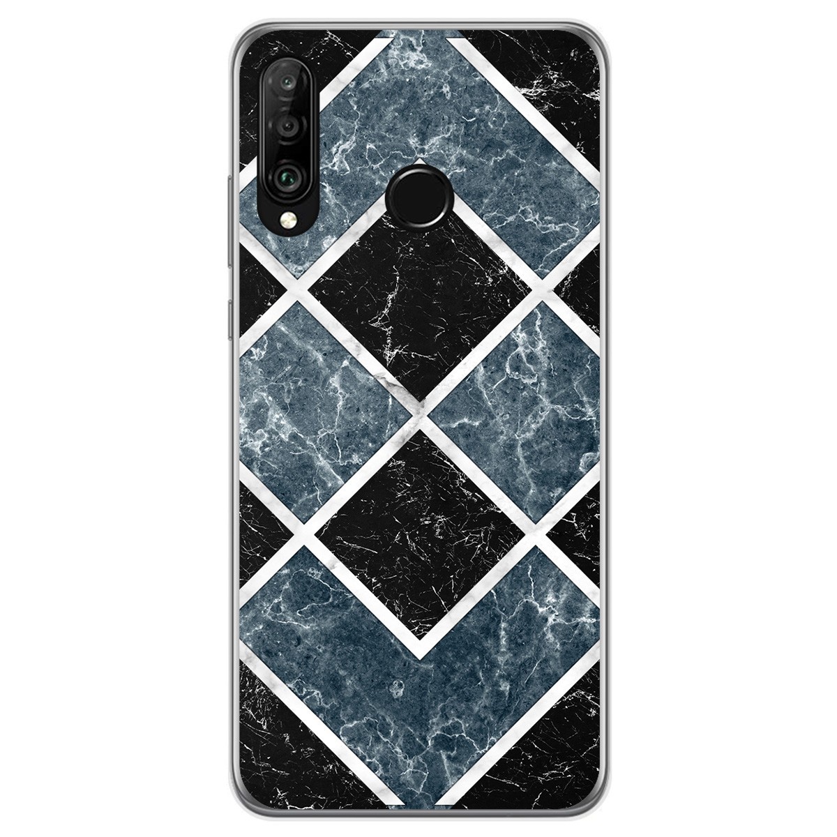 Funda Gel Tpu para Huawei P30 Lite diseño Mármol 06 Dibujos