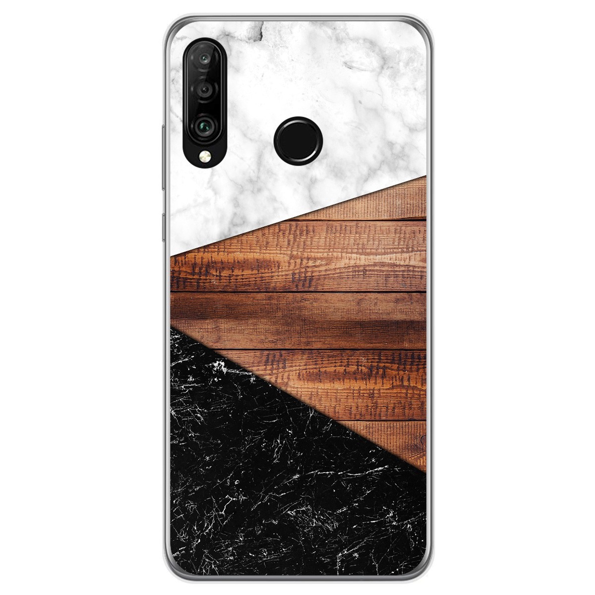 Funda Gel Tpu para Huawei P30 Lite diseño Mármol 11 Dibujos