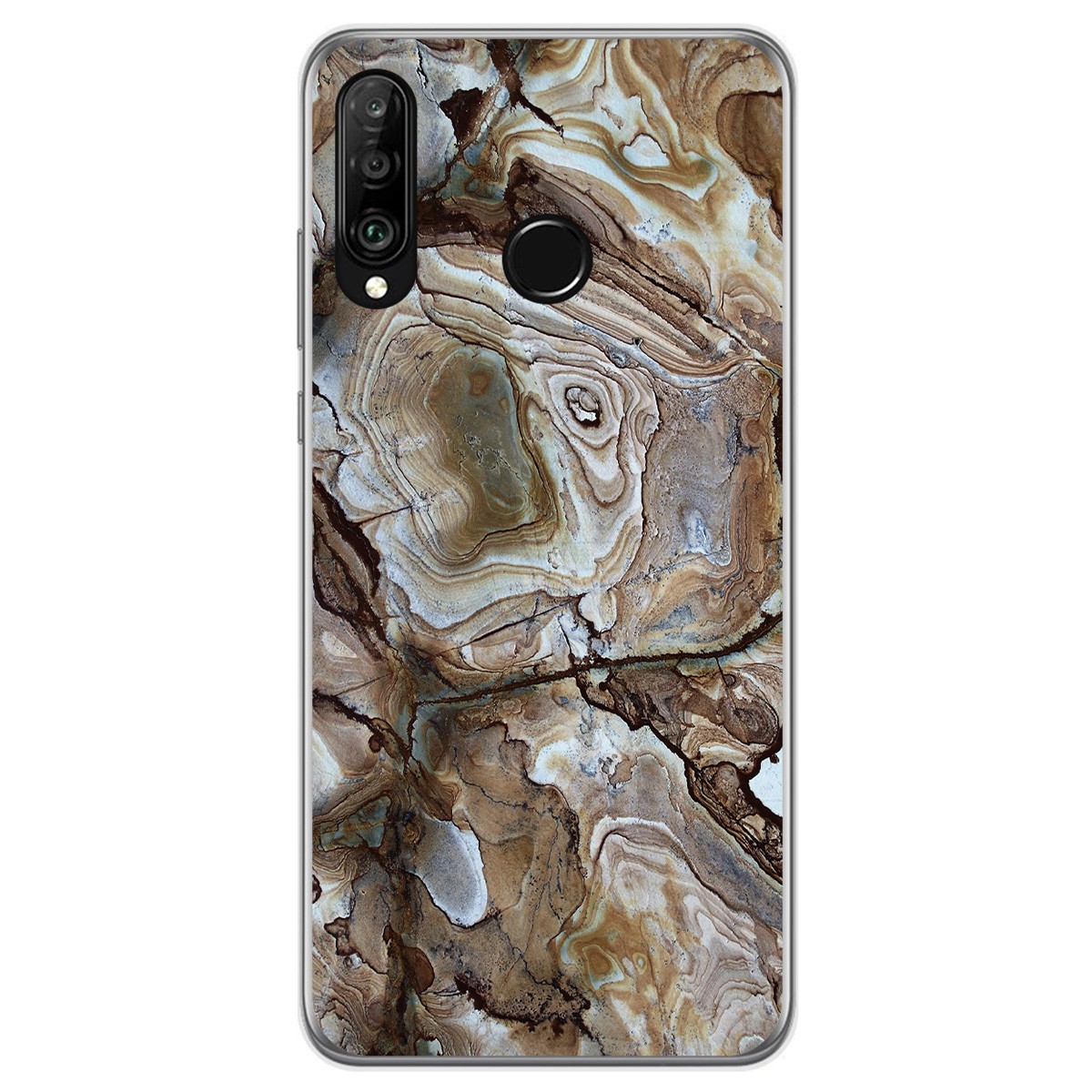 Funda Gel Tpu para Huawei P30 Lite diseño Mármol 14 Dibujos