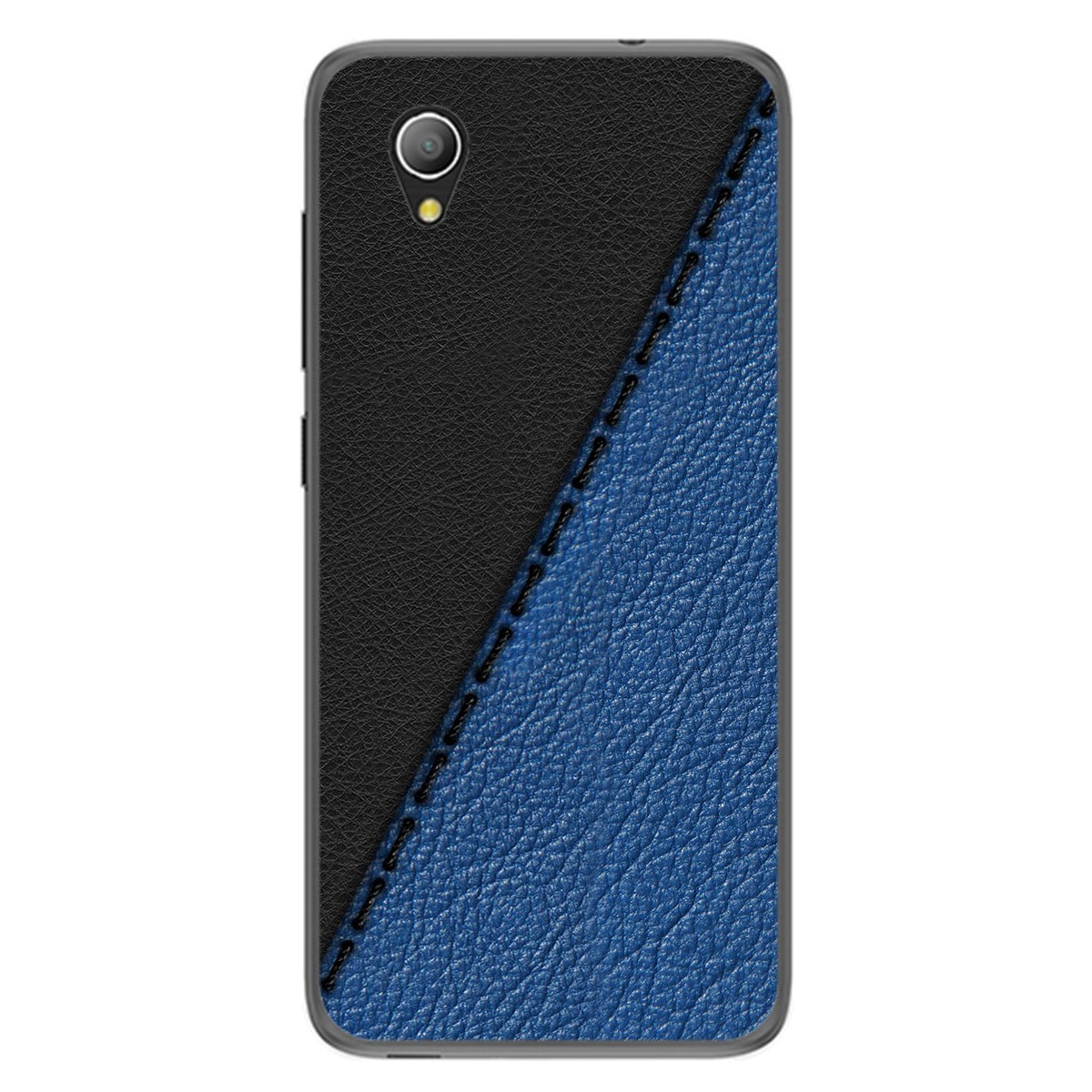 Funda Gel Tpu para Alcatel 1 2019 diseño Cuero 02 Dibujos