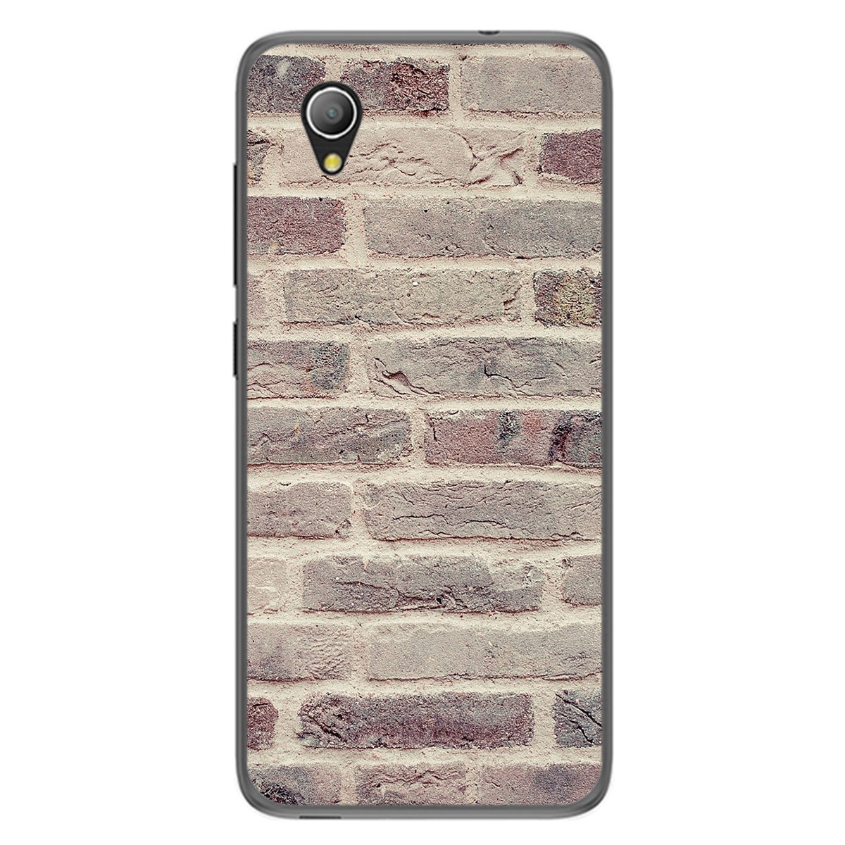 Funda Gel Tpu para Alcatel 1 2019 diseño Ladrillo 01 Dibujos