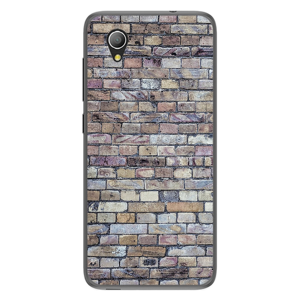 Funda Gel Tpu para Alcatel 1 2019 diseño Ladrillo 02 Dibujos