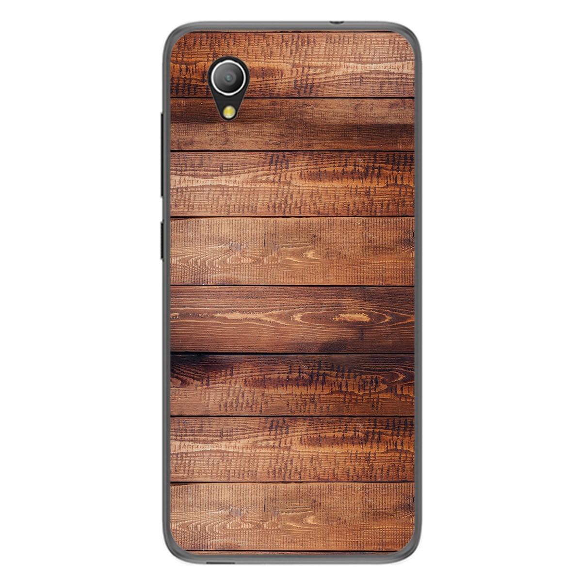 Funda Gel Tpu para Alcatel 1 2019 diseño Madera 02 Dibujos