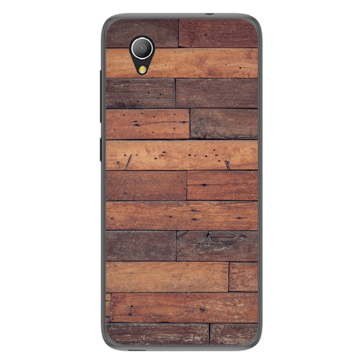 Funda Gel Tpu para Alcatel 1 2019 diseño Madera 03 Dibujos
