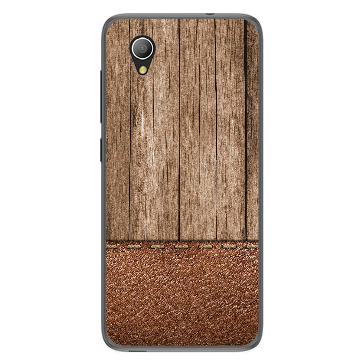 Funda Gel Tpu para Alcatel 1 2019 diseño Madera 09 Dibujos