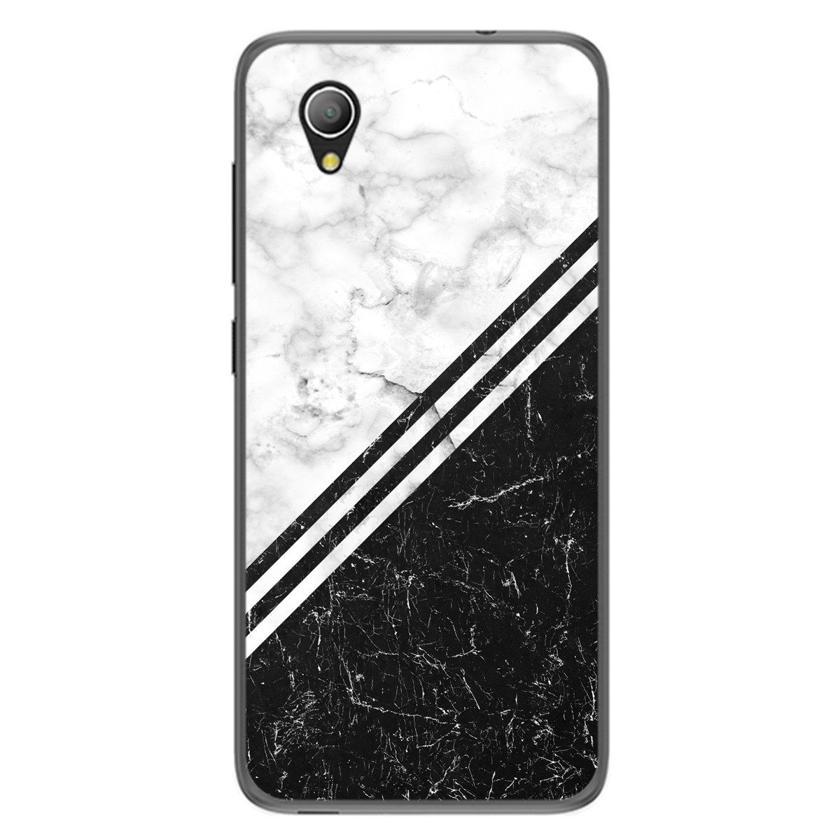 Funda Gel Tpu para Alcatel 1 2019 diseño Mármol 01 Dibujos