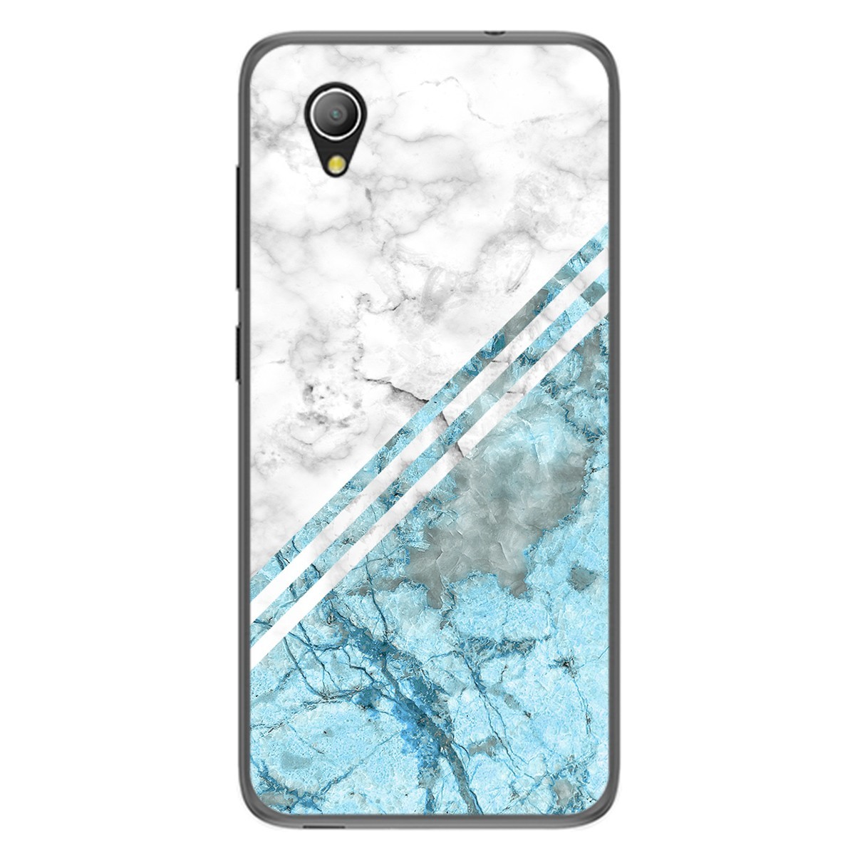 Funda Gel Tpu para Alcatel 1 2019 diseño Mármol 02 Dibujos