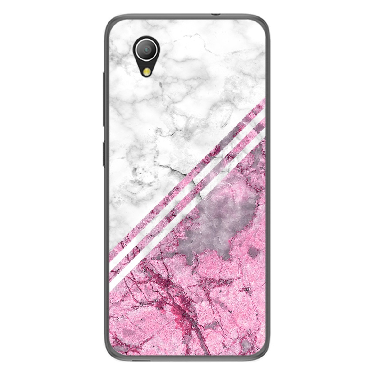 Funda Gel Tpu para Alcatel 1 2019 diseño Mármol 03 Dibujos