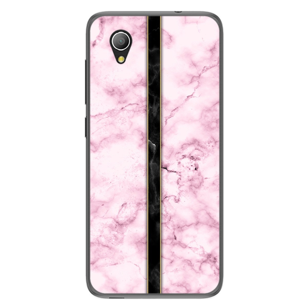 Funda Gel Tpu para Alcatel 1 2019 diseño Mármol 04 Dibujos